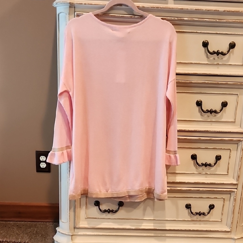 Lilly Pulitzer Pink Charla Coolmax Sweater - Size M - Picture 2 of 4